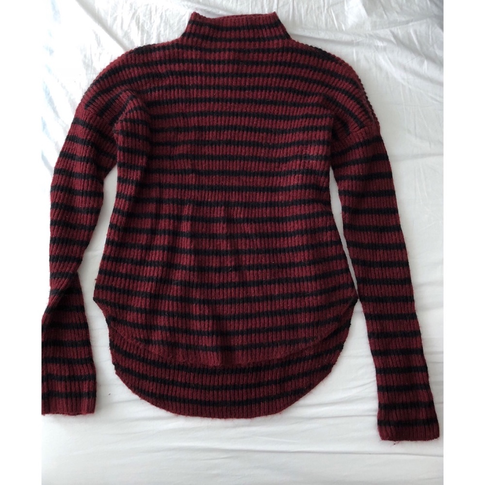 Express Striped turtle neck sweater size small